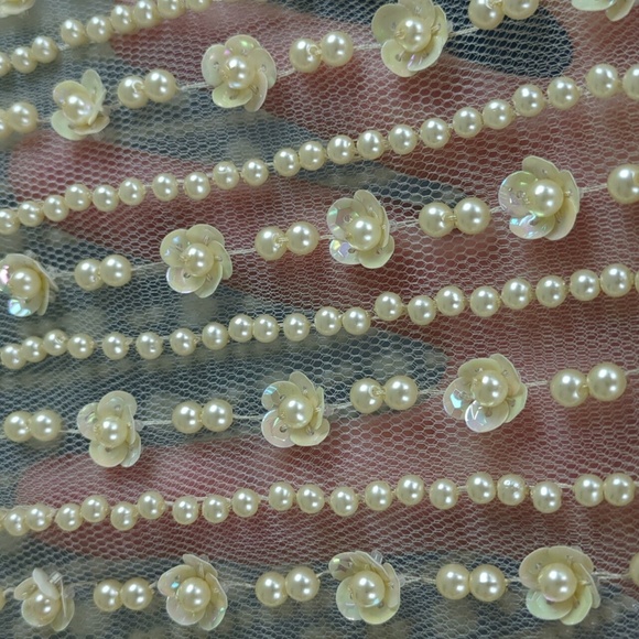 Vintage 1960s Sheer Beaded Dress, Amazing! OOAK! - Picture 5 of 13